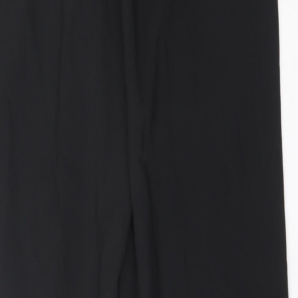 Preworn Mens Black  Polyester Trousers  Size 32 in L31 in Regular Button