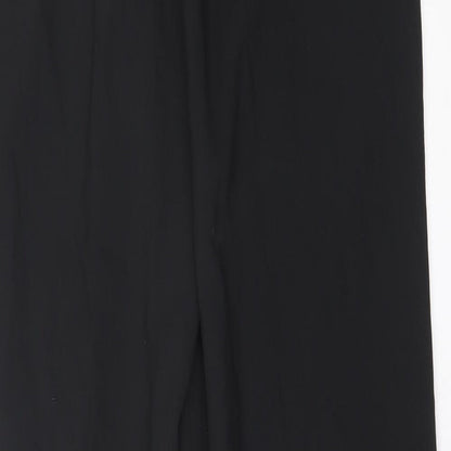 Preworn Mens Black  Polyester Trousers  Size 32 in L31 in Regular Button