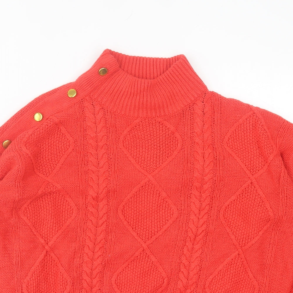 Womens UK Size M Brave Soul Red Pullover Jumper