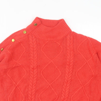 Womens UK Size M Brave Soul Red Pullover Jumper