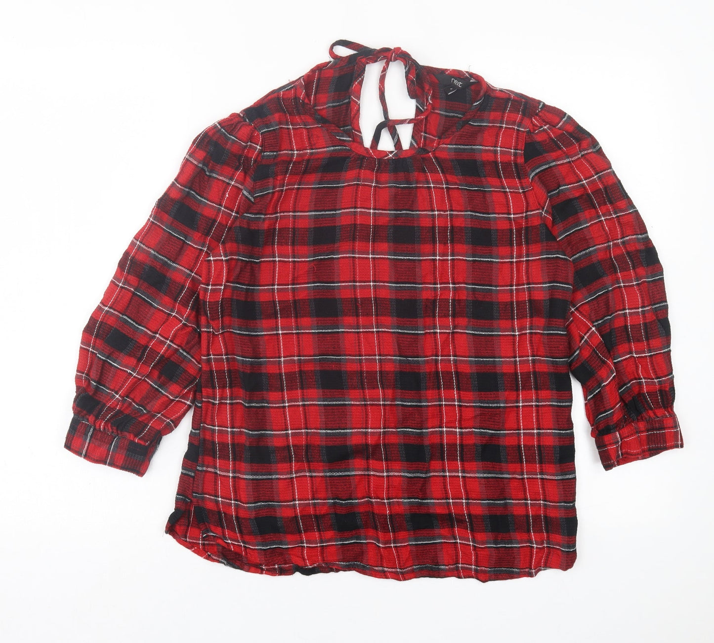 Womens UK Size 8 NEXT Red Basic T-Shirt