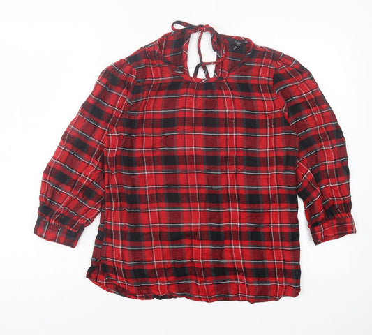 Womens UK Size 8 NEXT Red Basic T-Shirt