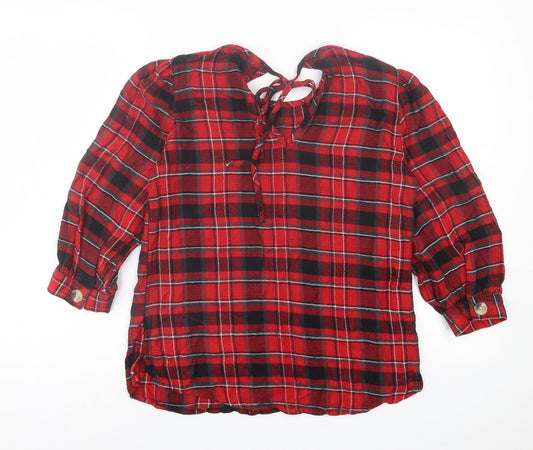 Womens UK Size 8 NEXT Red Basic T-Shirt
