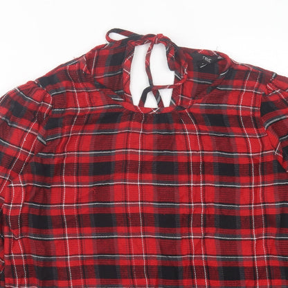 Womens UK Size 8 NEXT Red Basic T-Shirt