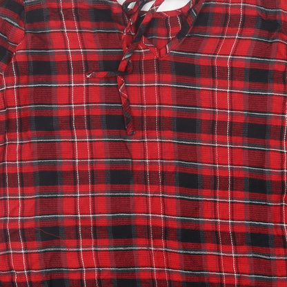 Womens UK Size 8 NEXT Red Basic T-Shirt