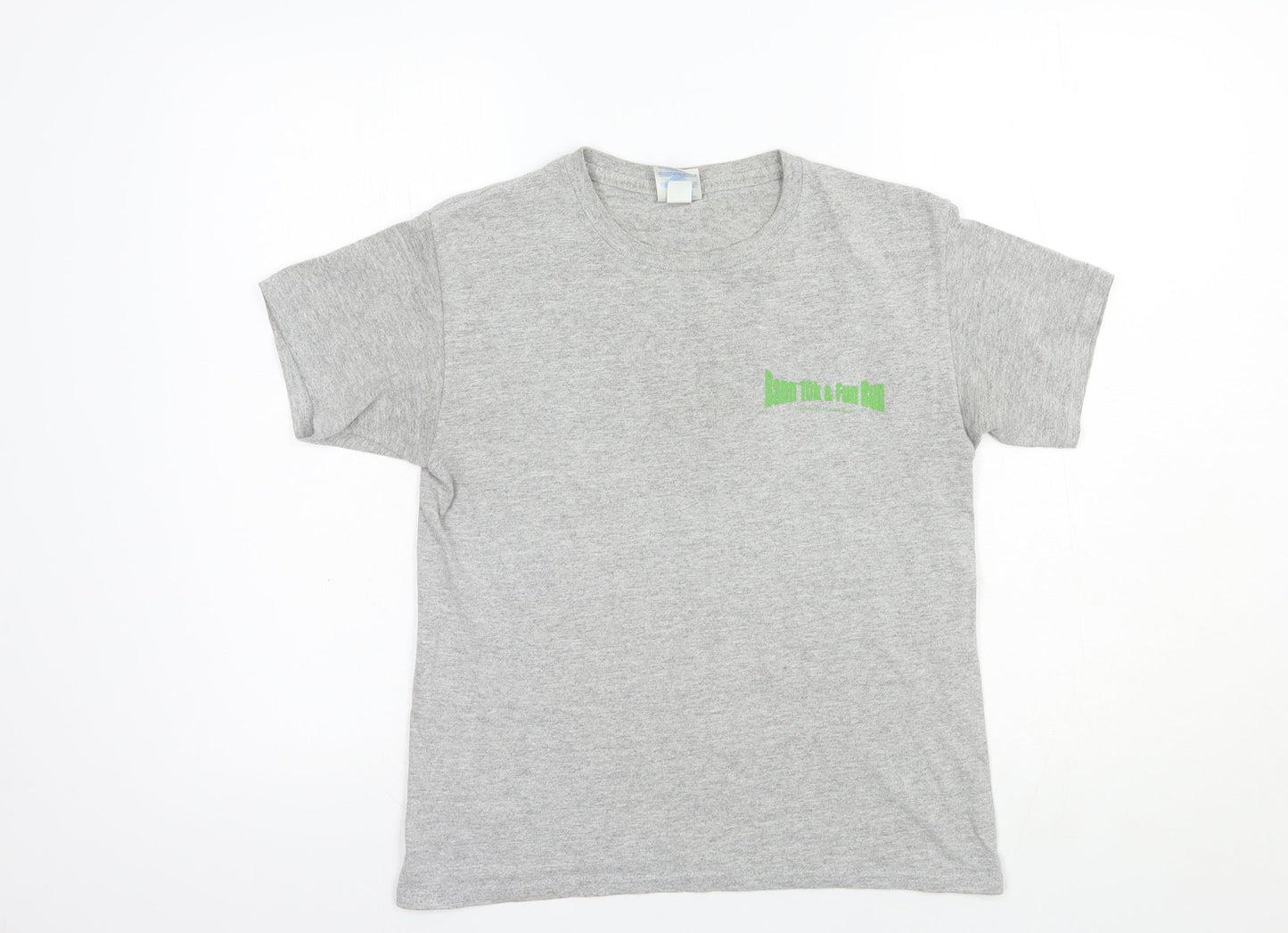 Womens UK Size M Gildan Grey Basic T-Shirt