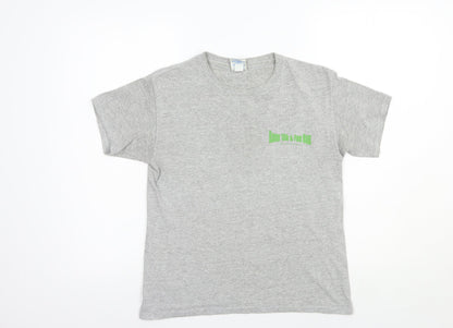 Womens UK Size M Gildan Grey Basic T-Shirt