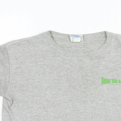 Womens UK Size M Gildan Grey Basic T-Shirt