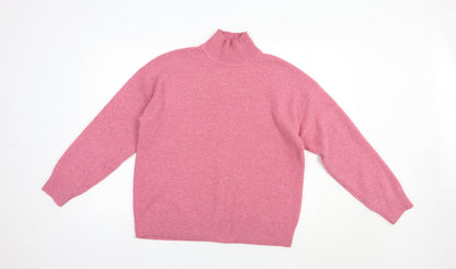Womens UK Size S Marks and Spencer Pink Pullover Jumper