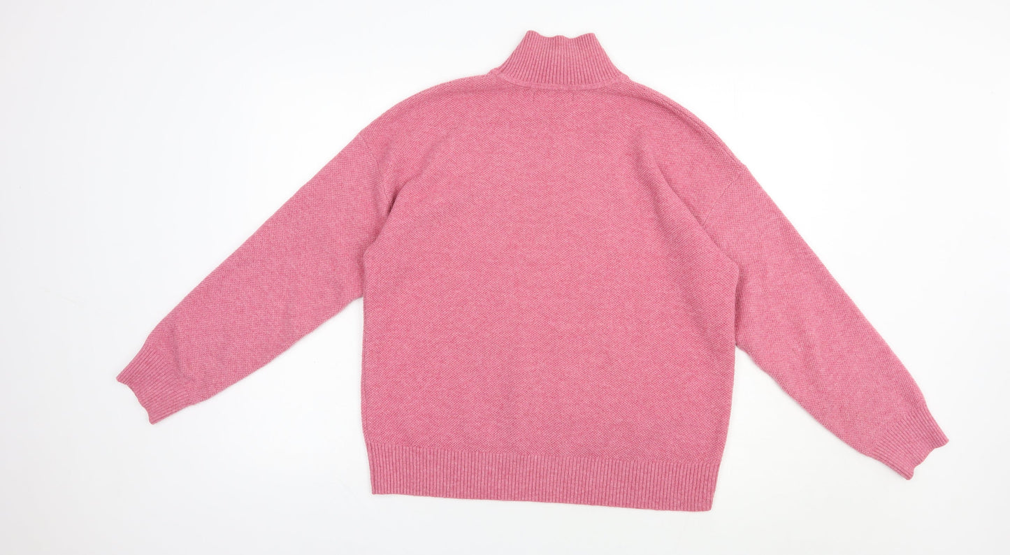 Womens UK Size S Marks and Spencer Pink Pullover Jumper