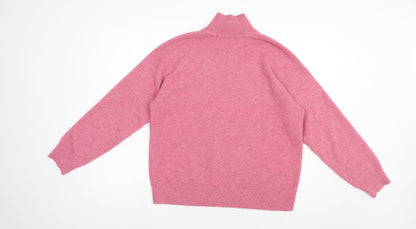 Womens UK Size S Marks and Spencer Pink Pullover Jumper