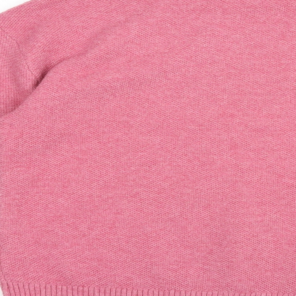 Womens UK Size S Marks and Spencer Pink Pullover Jumper
