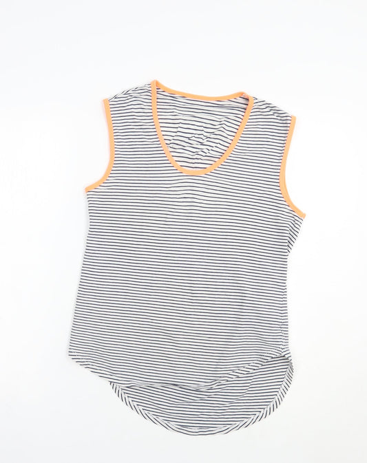 Womens UK Size S Dunnes Stores White Basic Tank