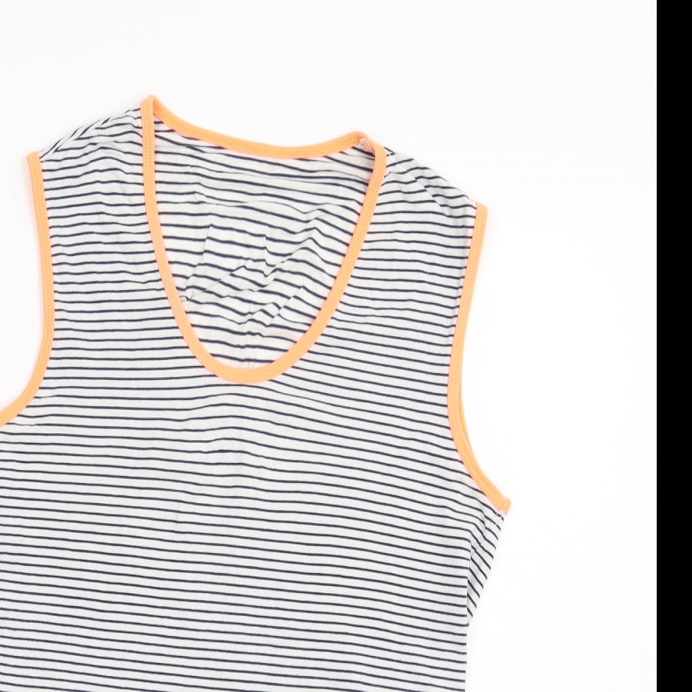 Womens UK Size S Dunnes Stores White Basic Tank