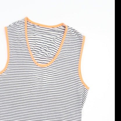 Womens UK Size S Dunnes Stores White Basic Tank