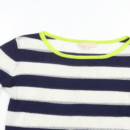 Womens UK Size S Plum Tree Blue Pullover Jumper