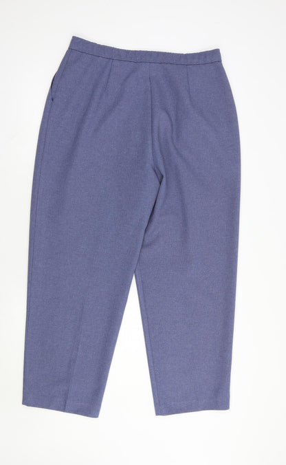 St Michael Womens Blue  Polyester Dress Pants Trousers Size 20 L28 in Regular Button