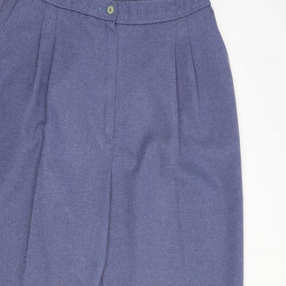 St Michael Womens Blue  Polyester Dress Pants Trousers Size 20 L28 in Regular Button
