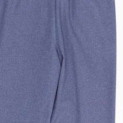 St Michael Womens Blue  Polyester Dress Pants Trousers Size 20 L28 in Regular Button