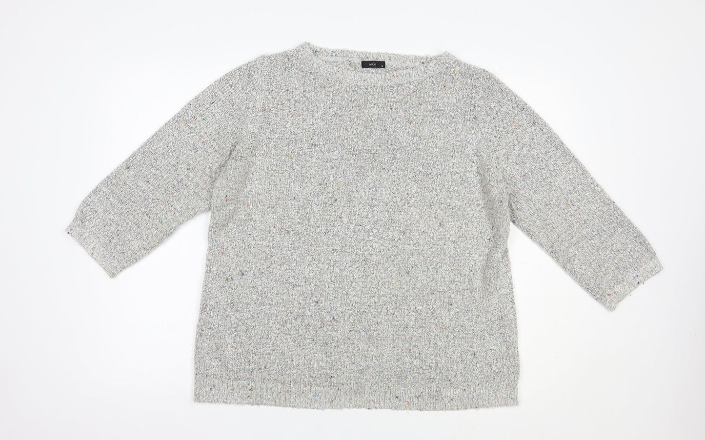 Womens UK Size 18 M&Co Grey Pullover Jumper
