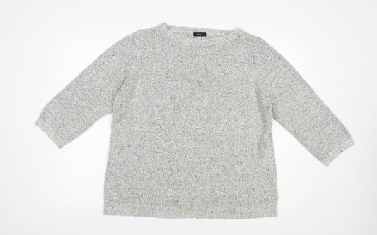 Womens UK Size 18 M&Co Grey Pullover Jumper
