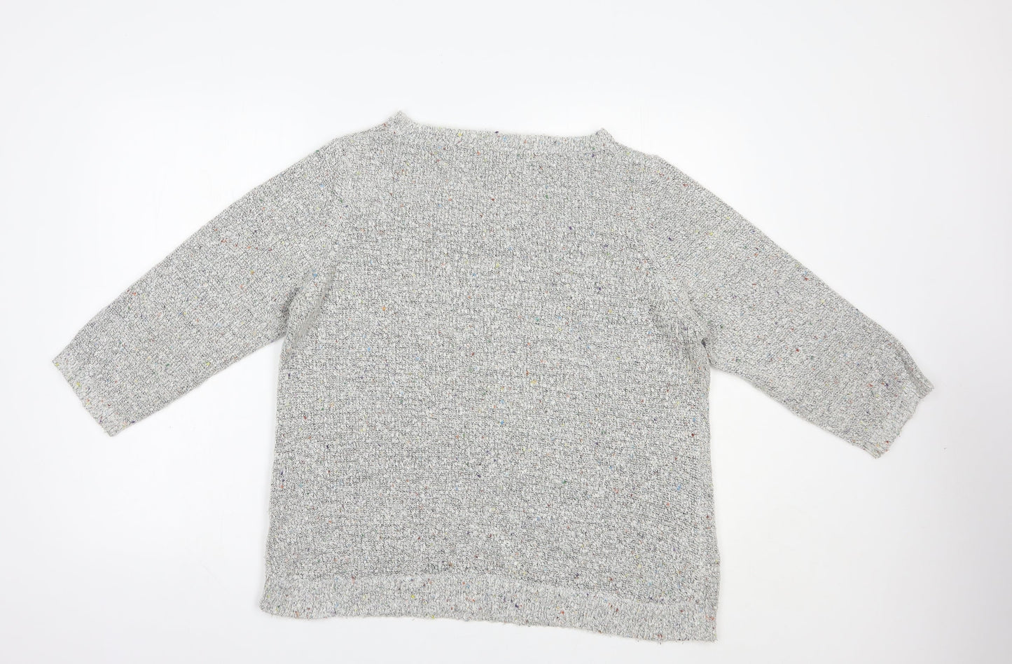 Womens UK Size 18 M&Co Grey Pullover Jumper