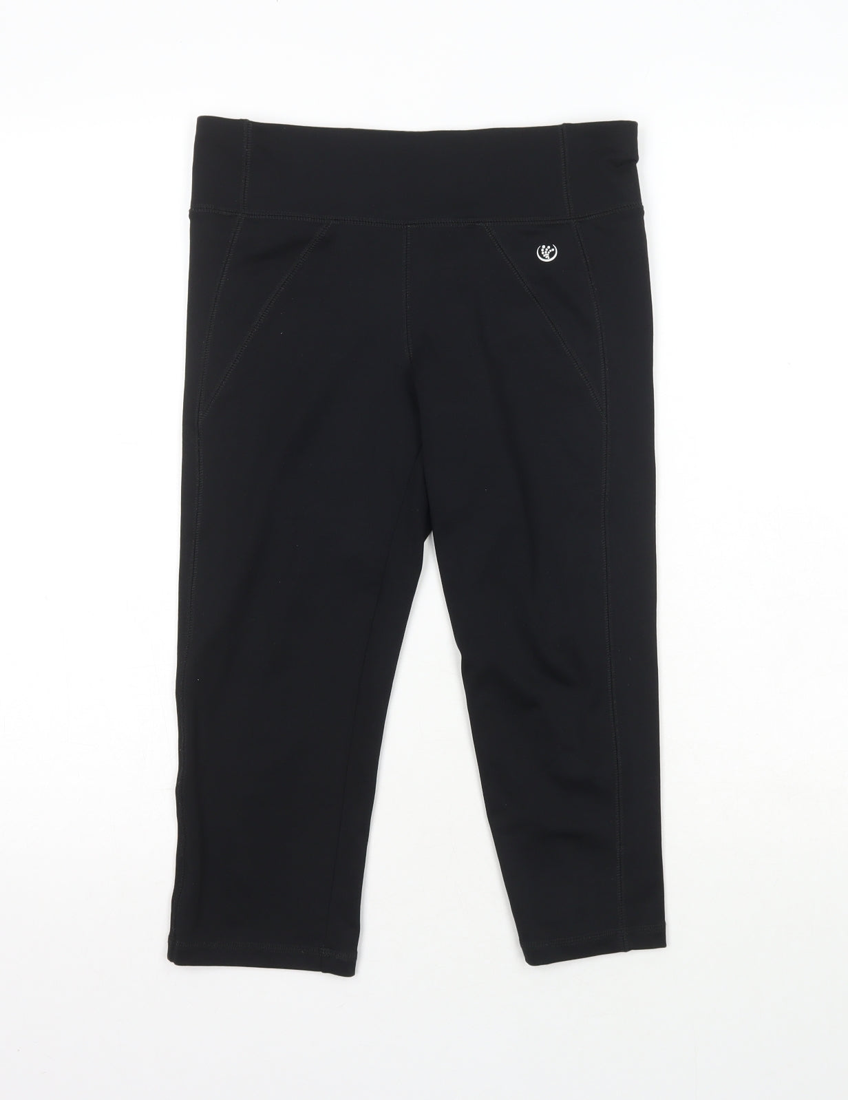 Dunnes Womens Black  Polyester Sweatpants Leggings Size S L18 in Regular