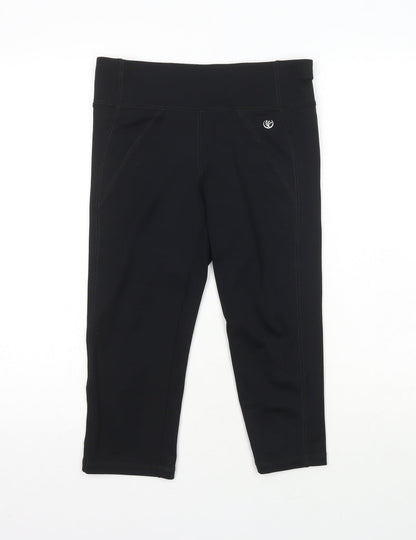 Dunnes Womens Black  Polyester Sweatpants Leggings Size S L18 in Regular