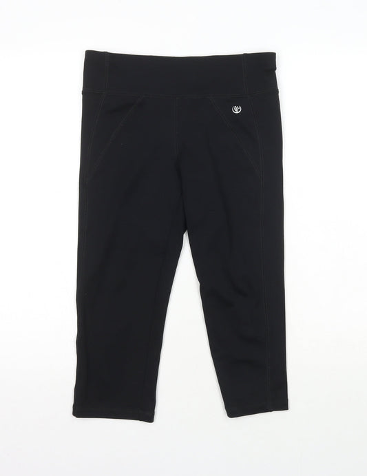 Dunnes Womens Black  Polyester Sweatpants Leggings Size S L18 in Regular