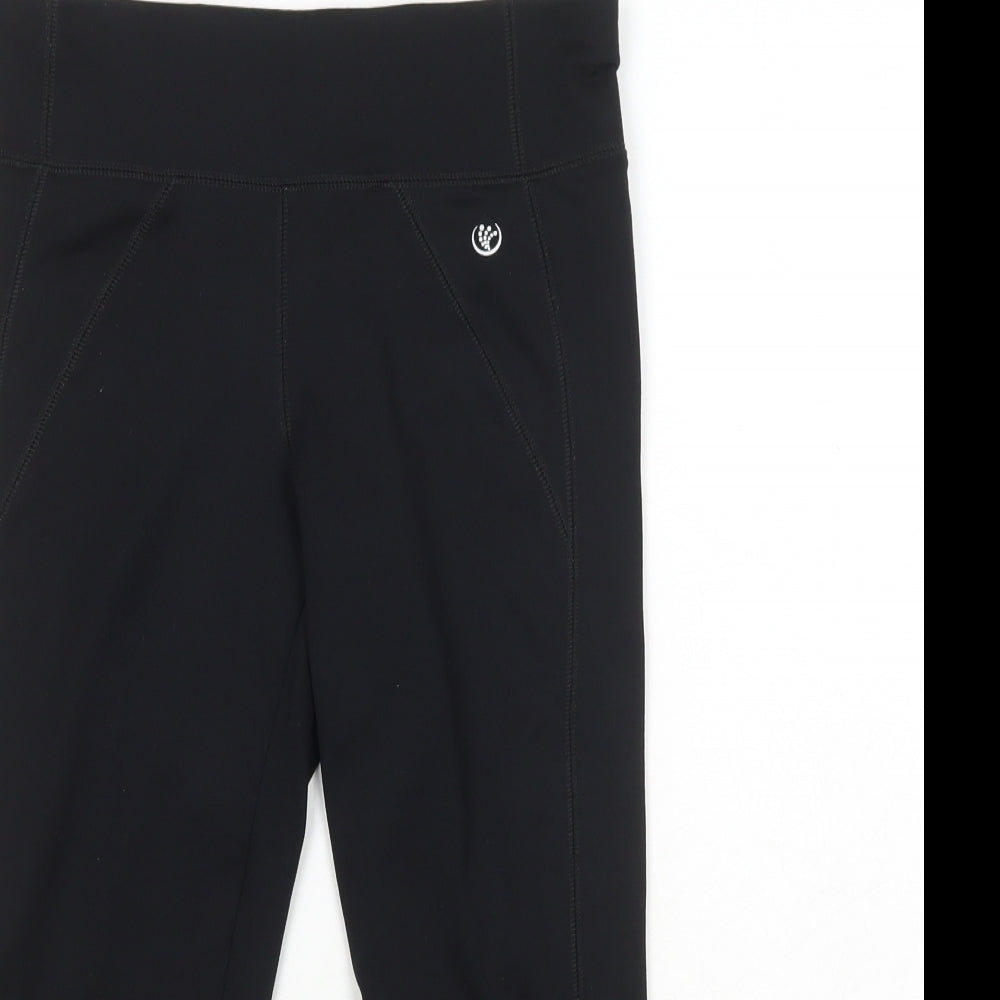 Dunnes Womens Black  Polyester Sweatpants Leggings Size S L18 in Regular