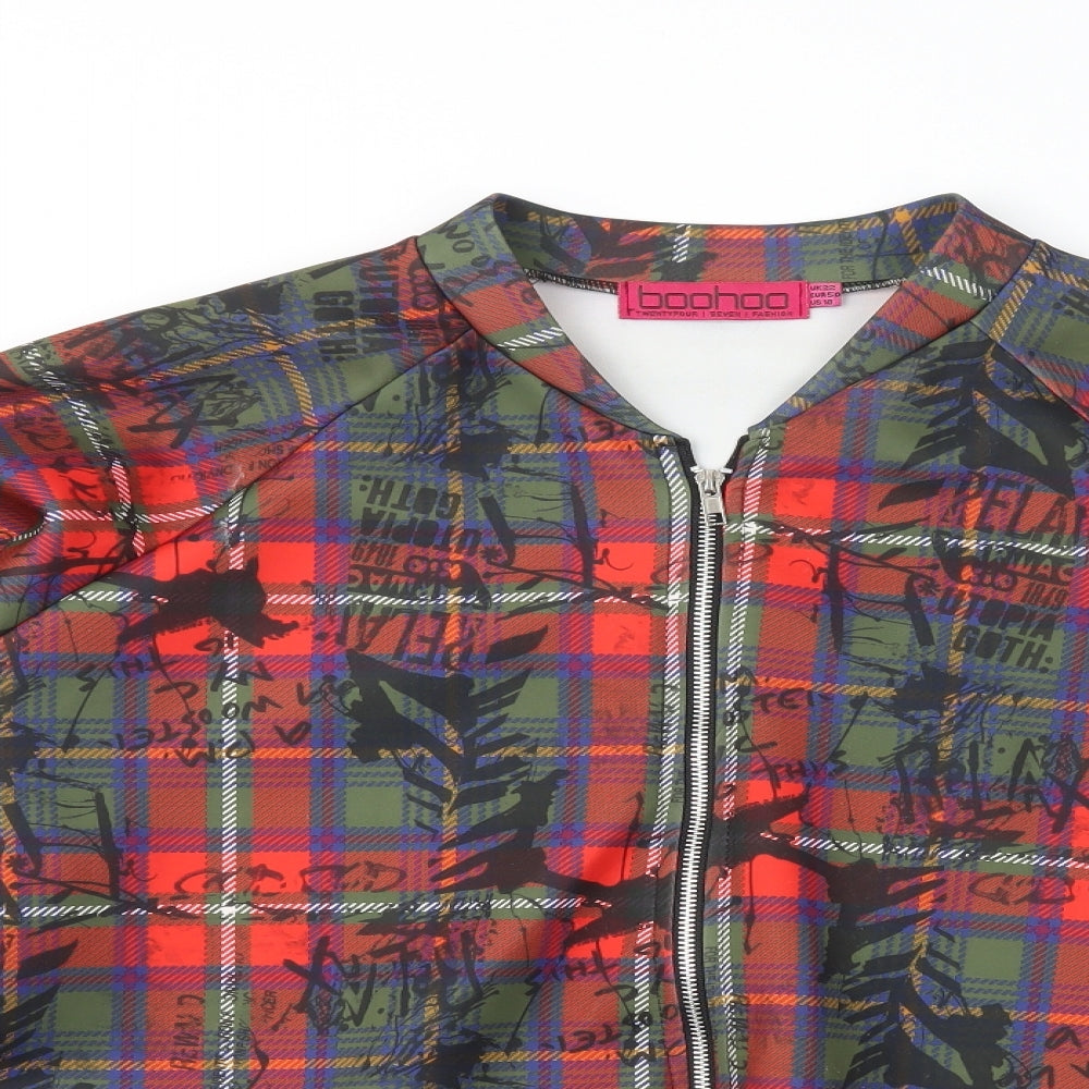 Womens UK Size 16 Boohoo Multicoloured Jacket