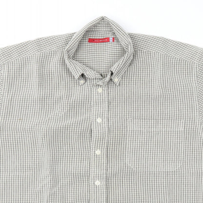 Mens UK Size M MX Active Green  Button-Up Short Sleeve Casual Shirt
