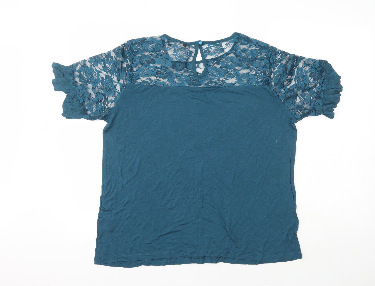 Womens UK Size 12 Studio Blue Basic Blouse