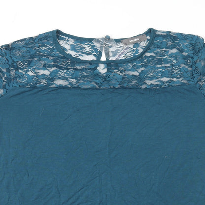 Womens UK Size 12 Studio Blue Basic Blouse
