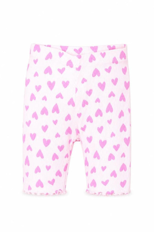 Dunnes Girls Pink  Cotton Sweatpants Leggings Size 6-9 Months   - Hearts