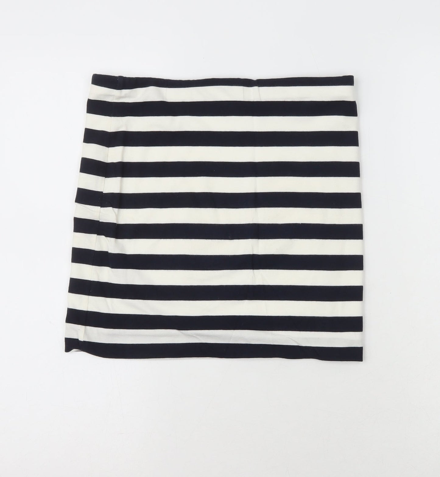 Basic Womens Blue Striped Cotton Straight & Pencil Skirt Size 6