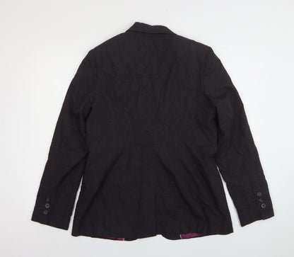 NEXT Womens Multicoloured Check Polyester Jacket Suit Jacket Size 16