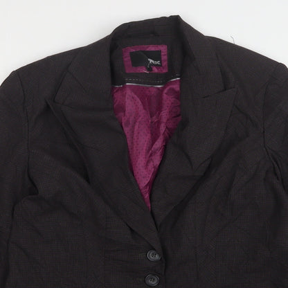 NEXT Womens Multicoloured Check Polyester Jacket Suit Jacket Size 16