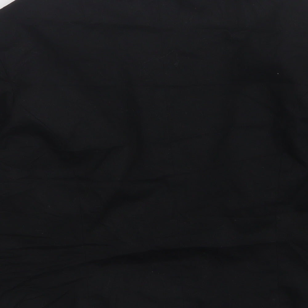 New Look Womens Black  Cotton Jacket Suit Jacket Size 14