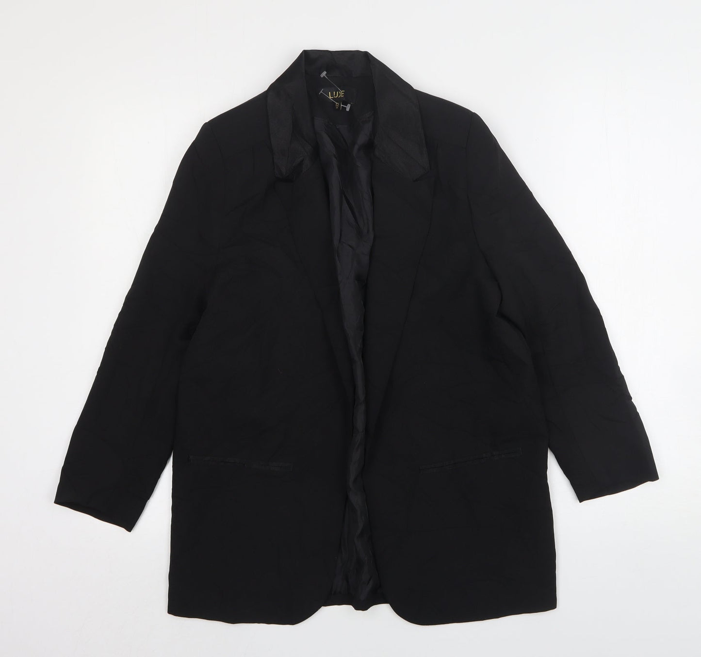 Dorothy Perkins Womens Black  Polyester Jacket Blazer Size 12