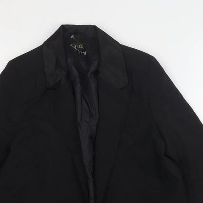 Dorothy Perkins Womens Black  Polyester Jacket Blazer Size 12