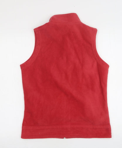 Womens UK Size 10 EWM Red Vest Sweatshirt