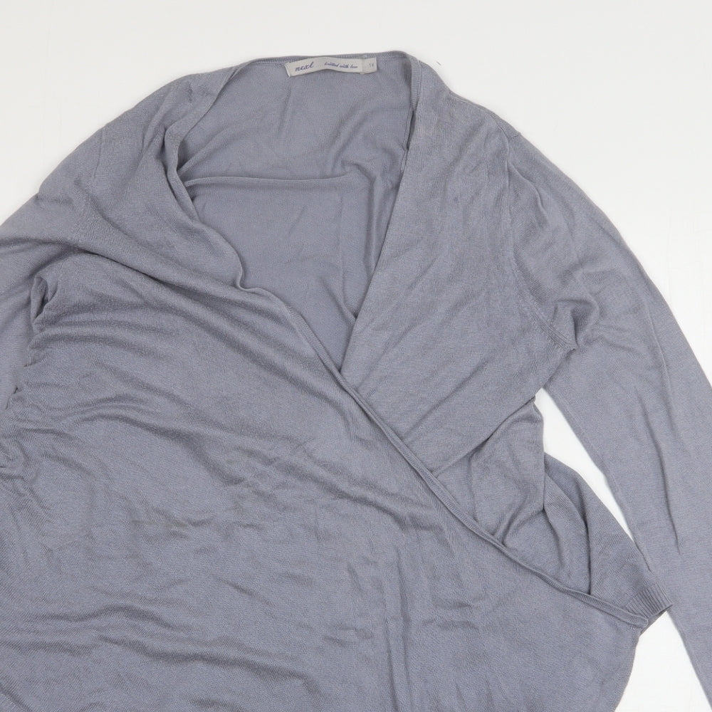 Womens UK Size 14 NEXT Grey Cardigan Jumper