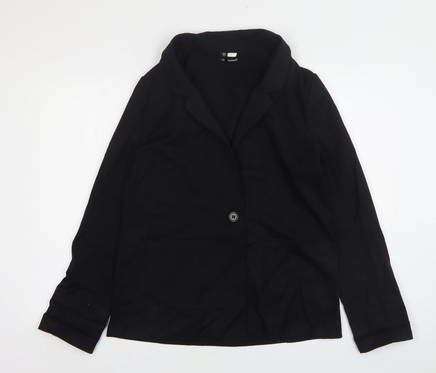 Womens UK Size 14 H&M Regular Black Suit Jacket