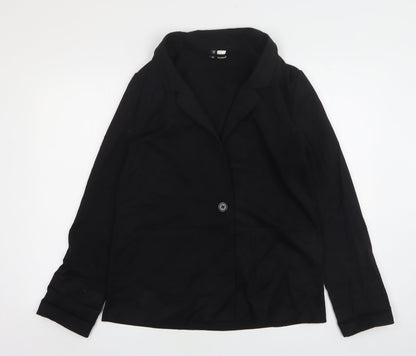 Womens UK Size 14 H&M Regular Black Suit Jacket