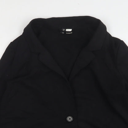 Womens UK Size 14 H&M Regular Black Suit Jacket