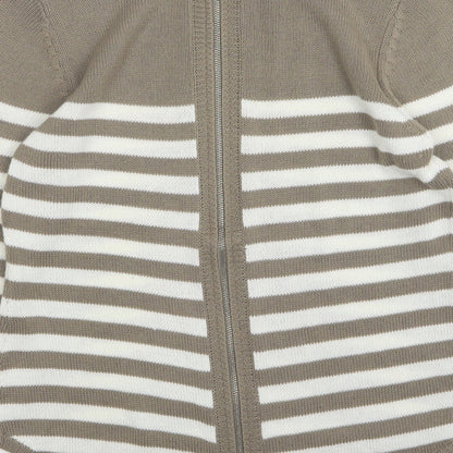 Womens UK Size XS Marble Beige Pullover Jumper
