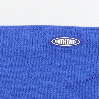 SheIn Womens Blue  Polyester Cropped Tank Size L Round Neck - Nothing