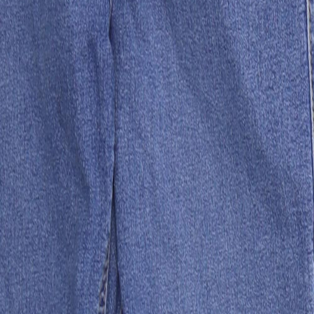 Topshop Womens Blue  Cotton Skinny Jeans Size 26 in L25 in Regular Button