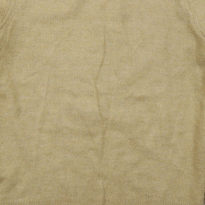 F&F Womens Brown Crew Neck  Acrylic Pullover Jumper Size 8   - Star